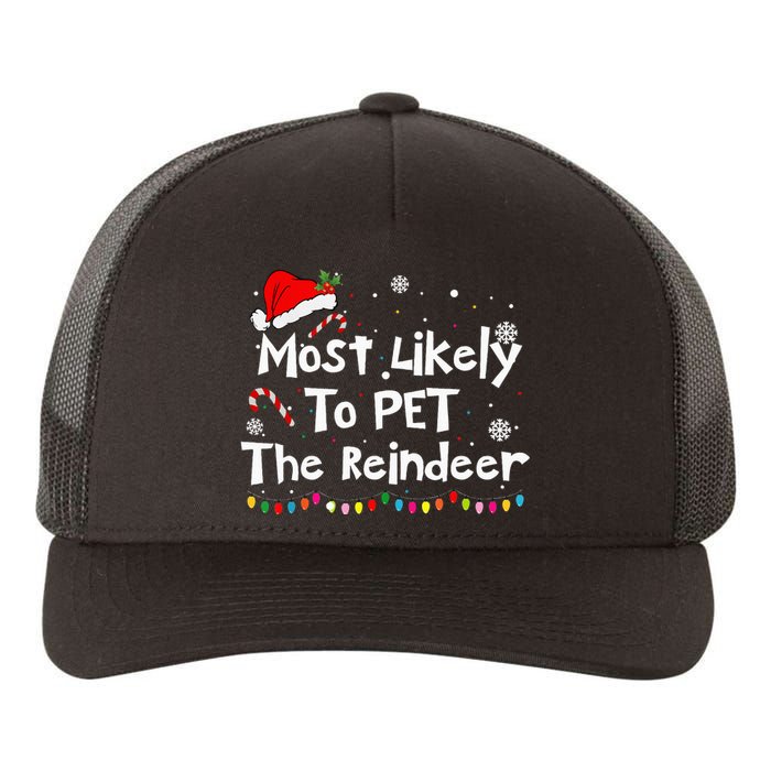 Reindeer Family Christmas Holiday Santa Claus Hat Yupoong Adult 5-Panel Trucker Hat