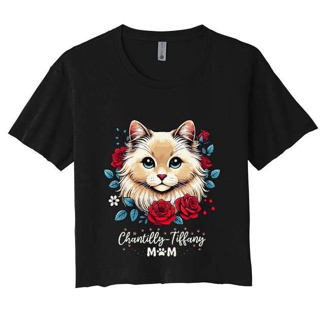 Roses Flowers Chantillytiffany Mom Crop Top