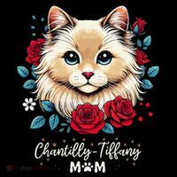 Roses Flowers Chantillytiffany Mom Kids T-Shirt