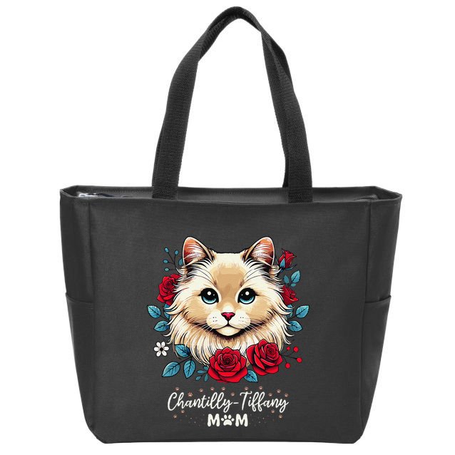 Roses Flowers Chantillytiffany Mom Zip Tote Bag