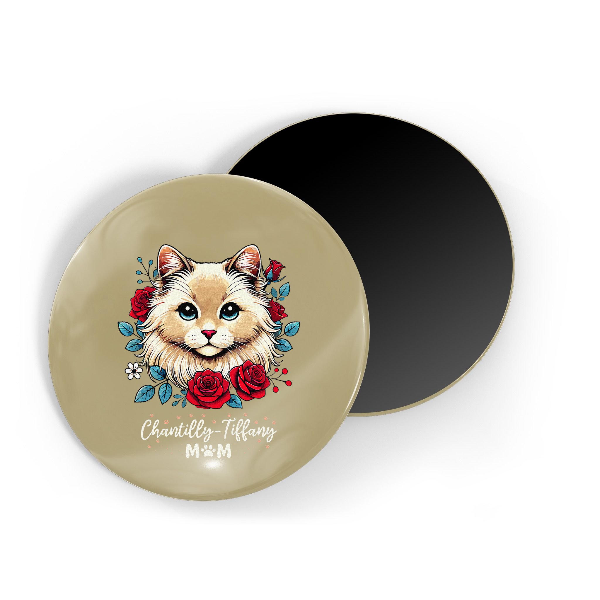Roses Flowers Chantillytiffany Mom Magnet