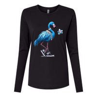 Retro Flamingo Chucks And Pearls Comma La Kamala Harris 2024 Womens Cotton Relaxed Long Sleeve T-Shirt