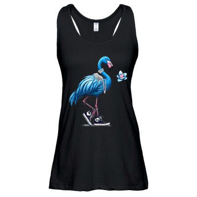 Retro Flamingo Chucks And Pearls Comma La Kamala Harris 2024 Ladies Essential Flowy Tank