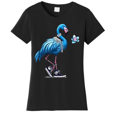 Retro Flamingo Chucks And Pearls Comma La Kamala Harris 2024 Women's T-Shirt