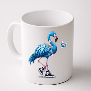 Retro Flamingo Chucks And Pearls Comma La Kamala Harris 2024 Coffee Mug