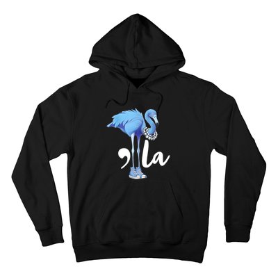 Retro Flamingo Chucks And Pearls Comma La Kamala Harris 2024 Hoodie