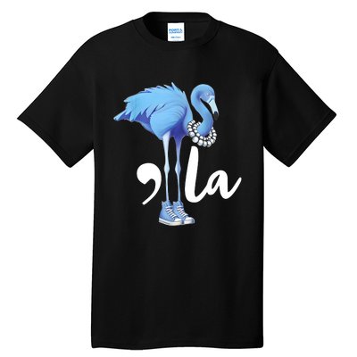 Retro Flamingo Chucks And Pearls Comma La Kamala Harris 2024 Tall T-Shirt