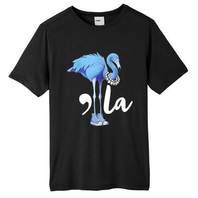 Retro Flamingo Chucks And Pearls Comma La Kamala Harris 2024 Tall Fusion ChromaSoft Performance T-Shirt