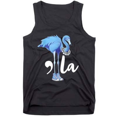 Retro Flamingo Chucks And Pearls Comma La Kamala Harris 2024 Tank Top