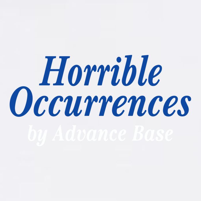 Run For Cover Records Advance Base Horrible Occurrences Flat Bill Trucker Hat