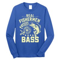 Real Fisher Catch Bass Fishing Meaningful Gift Long Sleeve Shirt