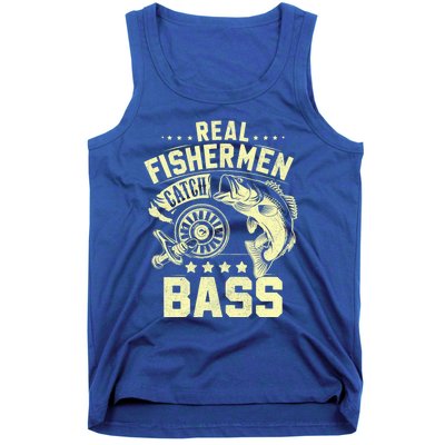 Real Fisher Catch Bass Fishing Meaningful Gift Tank Top