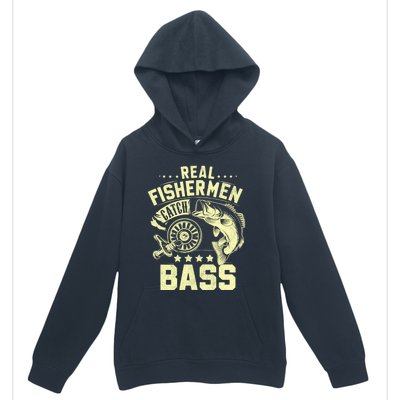 Real Fisher Catch Bass Fishing Meaningful Gift Urban Pullover Hoodie