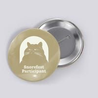 Retro Funny Cat Snorefest Participant Get Together Meeting Button