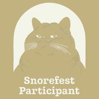 Retro Funny Cat Snorefest Participant Get Together Meeting Button