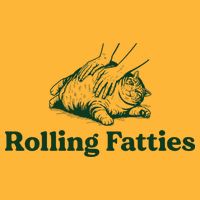 Rolling Fatties Cat Funny Cute Cat Lover Kitten Owner Kitty Pom Pom 12in Knit Beanie