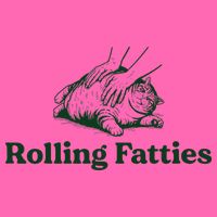 Rolling Fatties Cat Funny Cute Cat Lover Kitten Owner Kitty Stripe Pom Pom Beanie