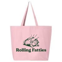 Rolling Fatties Cat Funny Cute Cat Lover Kitten Owner Kitty 25L Jumbo Tote