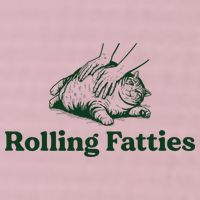 Rolling Fatties Cat Funny Cute Cat Lover Kitten Owner Kitty 25L Jumbo Tote