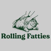 Rolling Fatties Cat Funny Cute Cat Lover Kitten Owner Kitty Tie-Dye T-Shirt
