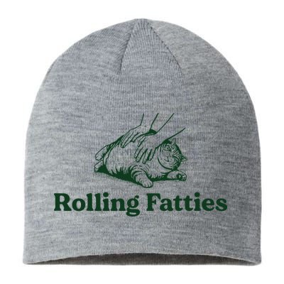 Rolling Fatties Cat Funny Cute Cat Lover Kitten Owner Kitty Sustainable Beanie