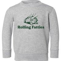 Rolling Fatties Cat Funny Cute Cat Lover Kitten Owner Kitty Toddler Sweatshirt