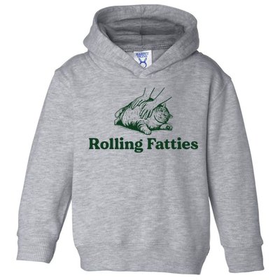 Rolling Fatties Cat Funny Cute Cat Lover Kitten Owner Kitty Toddler Hoodie