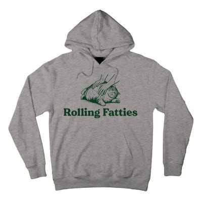 Rolling Fatties Cat Funny Cute Cat Lover Kitten Owner Kitty Tall Hoodie