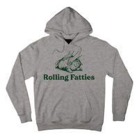 Rolling Fatties Cat Funny Cute Cat Lover Kitten Owner Kitty Tall Hoodie