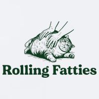Rolling Fatties Cat Funny Cute Cat Lover Kitten Owner Kitty Sueded Cloud Jersey T-Shirt