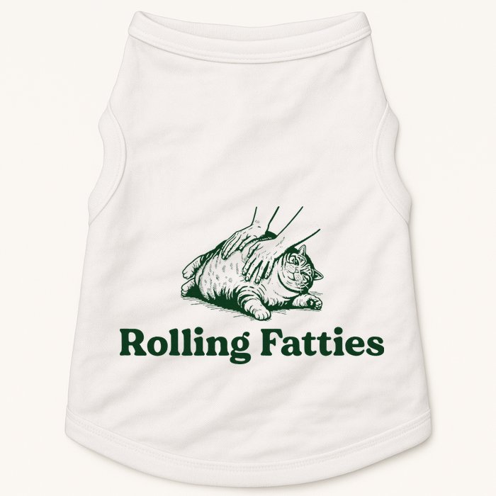 Rolling Fatties Cat Funny Cute Cat Lover Kitten Owner Kitty Doggie Tank