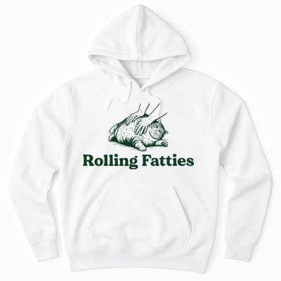Rolling Fatties Cat Funny Cute Cat Lover Kitten Owner Kitty Hoodie