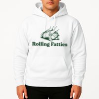 Rolling Fatties Cat Funny Cute Cat Lover Kitten Owner Kitty Hoodie