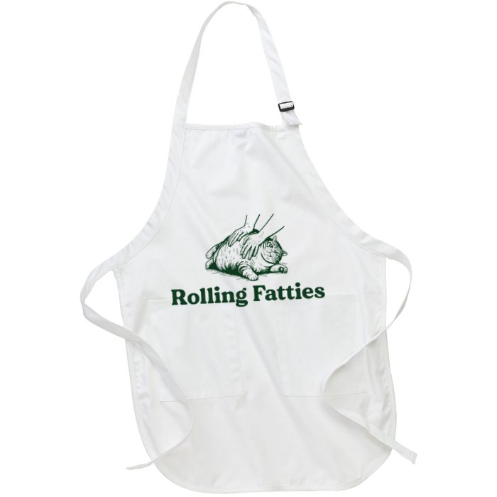Rolling Fatties Cat Funny Cute Cat Lover Kitten Owner Kitty Apron