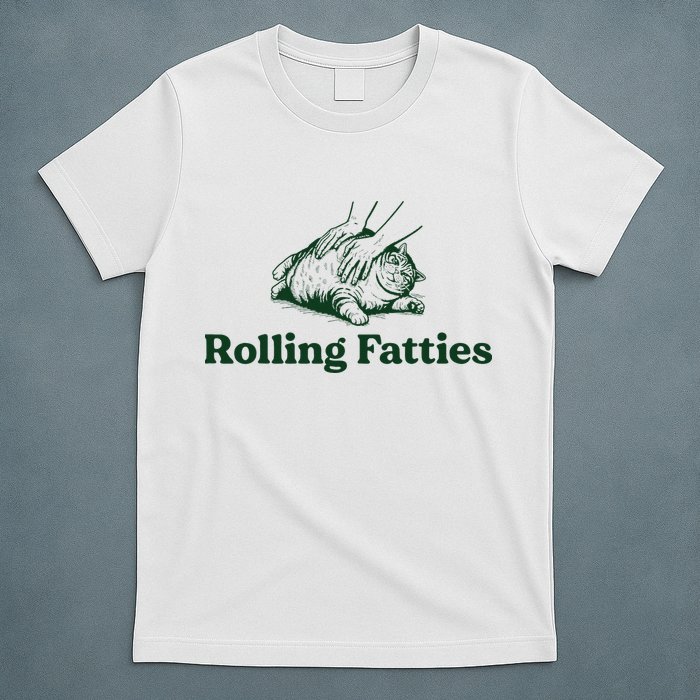 Rolling Fatties Cat Funny Cute Cat Lover Kitten Owner Kitty T-Shirt