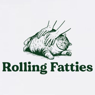 Rolling Fatties Cat Funny Cute Cat Lover Kitten Owner Kitty T-Shirt