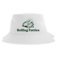 Rolling Fatties Cat Funny Cute Cat Lover Kitten Owner Kitty Sustainable Bucket Hat