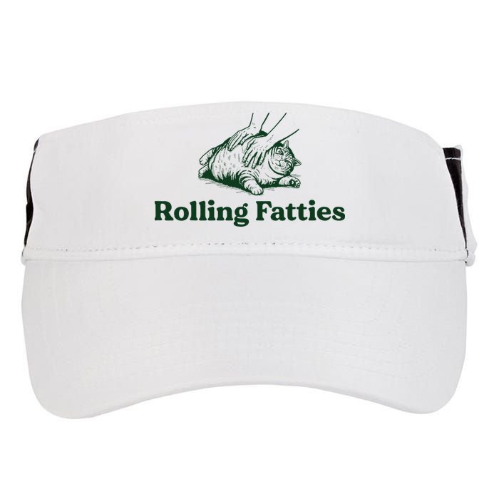 Rolling Fatties Cat Funny Cute Cat Lover Kitten Owner Kitty Adult Drive Performance Visor