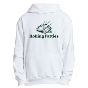 Rolling Fatties Cat Funny Cute Cat Lover Kitten Owner Kitty Urban Pullover Hoodie