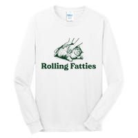 Rolling Fatties Cat Funny Cute Cat Lover Kitten Owner Kitty Tall Long Sleeve T-Shirt