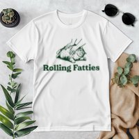 Rolling Fatties Cat Funny Cute Cat Lover Kitten Owner Kitty Premium T-Shirt