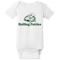 Rolling Fatties Cat Funny Cute Cat Lover Kitten Owner Kitty Baby Bodysuit