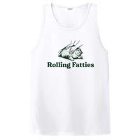 Rolling Fatties Cat Funny Cute Cat Lover Kitten Owner Kitty PosiCharge Competitor Tank