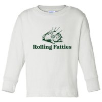 Rolling Fatties Cat Funny Cute Cat Lover Kitten Owner Kitty Toddler Long Sleeve Shirt