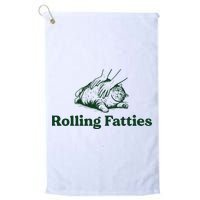 Rolling Fatties Cat Funny Cute Cat Lover Kitten Owner Kitty Golf Towel