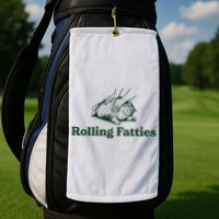 Rolling Fatties Cat Funny Cute Cat Lover Kitten Owner Kitty Golf Towel