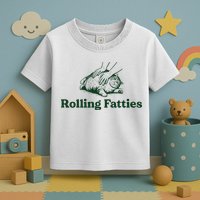 Rolling Fatties Cat Funny Cute Cat Lover Kitten Owner Kitty Toddler T-Shirt