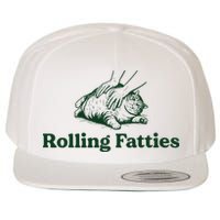 Rolling Fatties Cat Funny Cute Cat Lover Kitten Owner Kitty Wool Snapback Cap