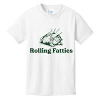 Rolling Fatties Cat Funny Cute Cat Lover Kitten Owner Kitty Kids T-Shirt