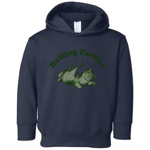 Rolling Fatties Cat Hoodie Humorous Fat Cat Toddler Hoodie